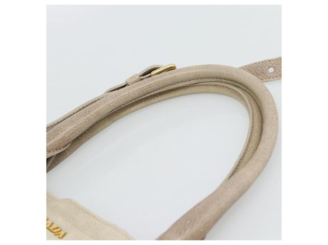 PRADA Tote Bag Leather 2way Beige - vista 14