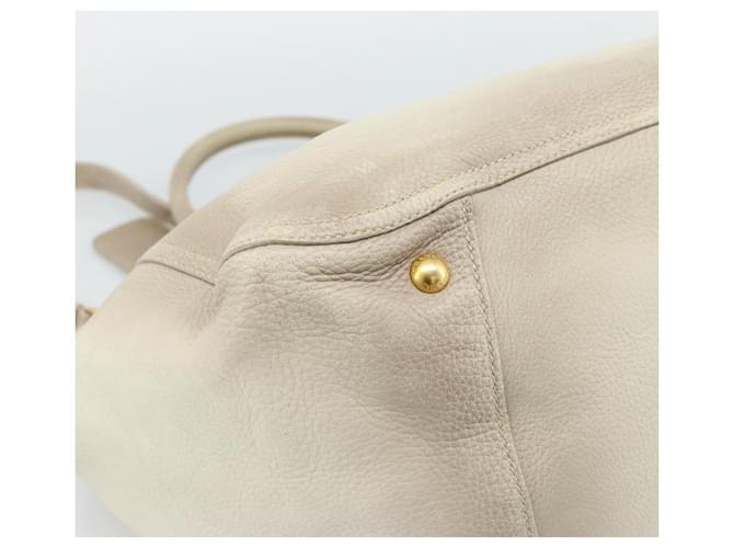 PRADA Tote Bag Leather 2way Beige - vista 18