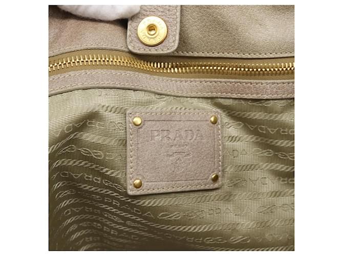 PRADA Tote Bag Leather 2way Beige - vista 20