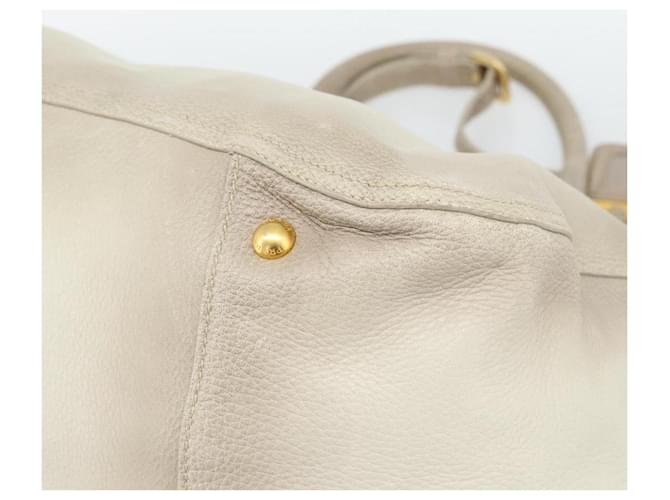 PRADA Tote Bag Leather 2way Beige - vista 9