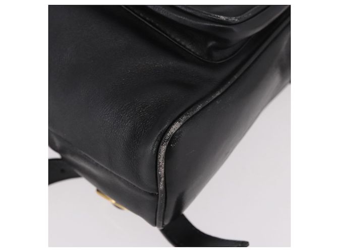 GUCCI Bamboo Backpack Leather Black Gold 003 2034 0030 - vista 10