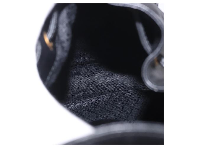 GUCCI Bamboo Backpack Leather Black Gold 003 2034 0030 - vista 11