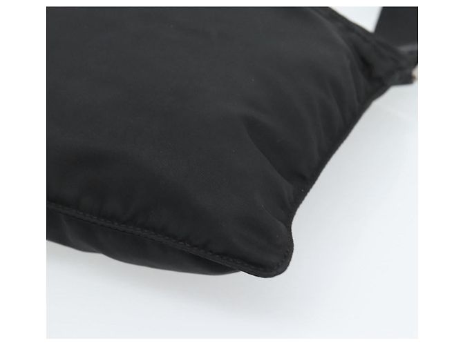 Borsa a tracolla PRADA in nylon nero e argento, autentica BA13615A - vista 10