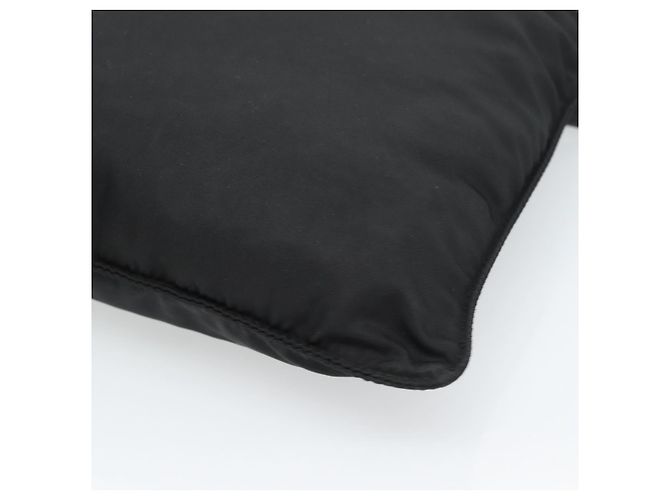 Borsa a tracolla PRADA in nylon nero e argento, autentica BA13615A - vista 12