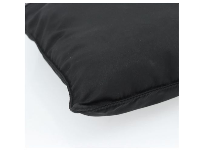 Borsa a tracolla PRADA in nylon nero e argento, autentica BA13615A - vista 13