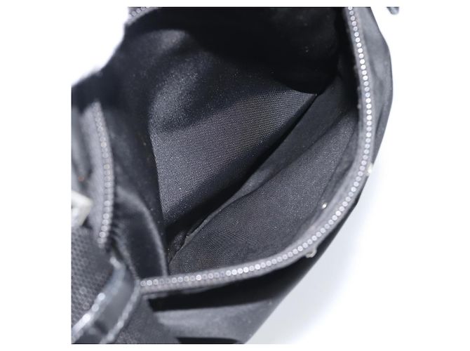 Borsa a tracolla PRADA in nylon nero e argento, autentica BA13615A - vista 21