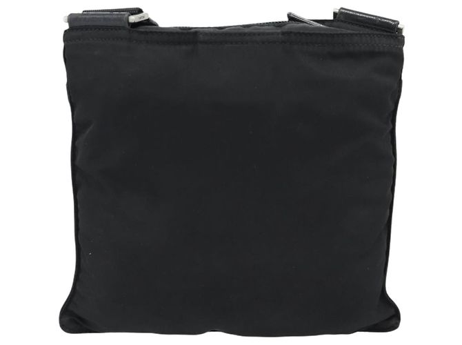 Borsa a tracolla PRADA in nylon nero e argento, autentica BA13615A - vista 3