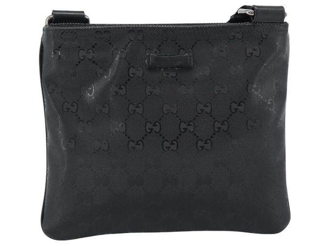 GUCCI GG Implementation Shoulder Bag PVC Black Silver - vista 2