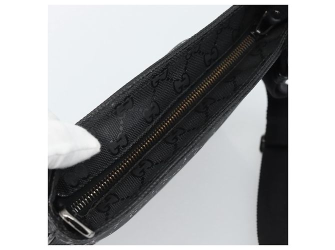 GUCCI GG Implementation Shoulder Bag PVC Black Silver - vista 6