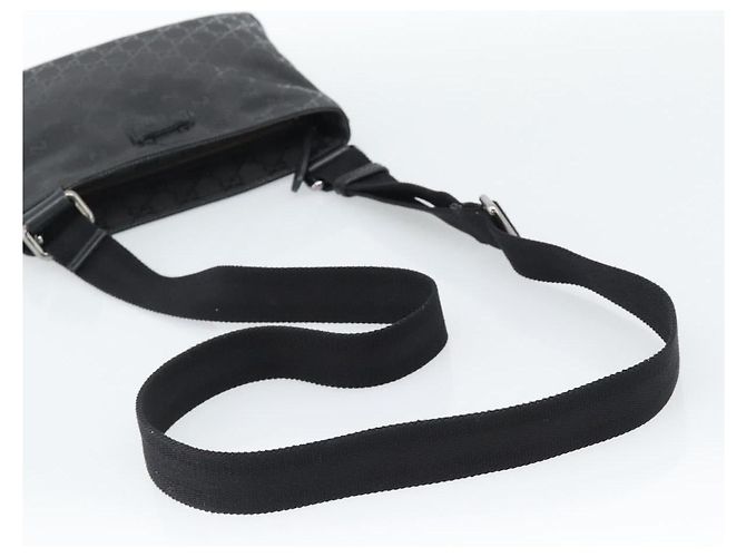 GUCCI GG Implementation Shoulder Bag PVC Black Silver - vista 7