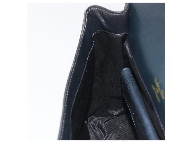 Christian Dior Hand Bag Leather Navy Gold - vista 21