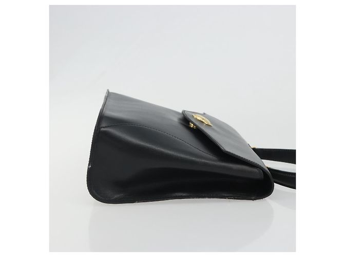 Christian Dior Hand Bag Leather Navy Gold - vista 3