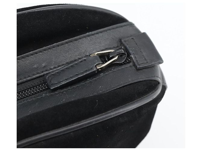 GUCCI Bamboo Hand Bag Suede Black Silver 002 1084 200047 - vista 10