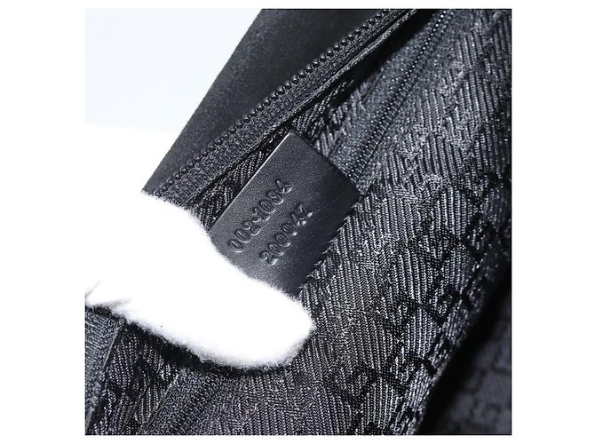 GUCCI Bamboo Hand Bag Suede Black Silver 002 1084 200047 - vista 12