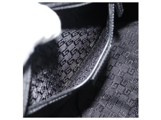 GUCCI Bamboo Hand Bag Suede Black Silver 002 1084 200047 - vista 21