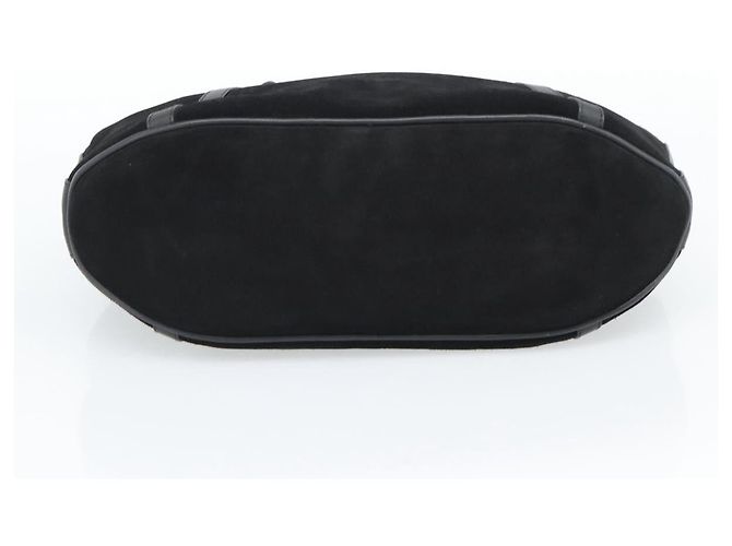 GUCCI Bamboo Hand Bag Suede Black Silver 002 1084 200047 - vista 5