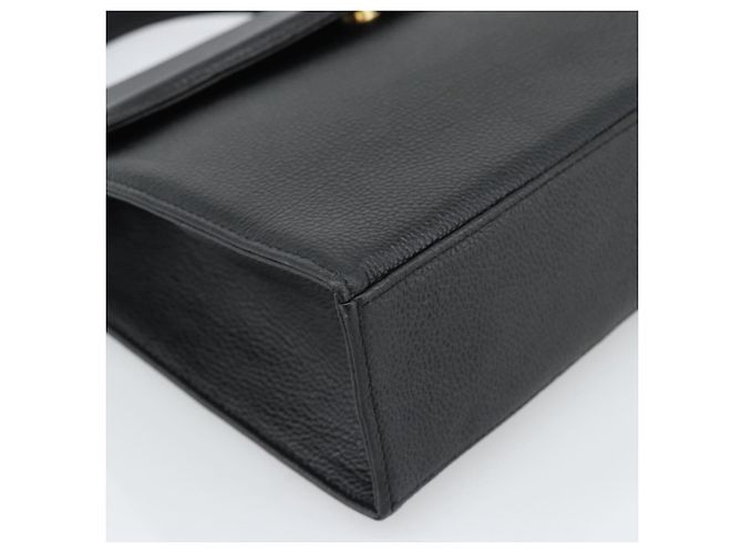 SAINT LAURENT Hand Bag Leather Black Gold - vista 14