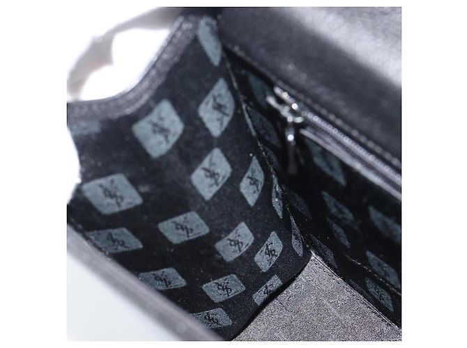 SAINT LAURENT Hand Bag Leather Black Gold - vista 18