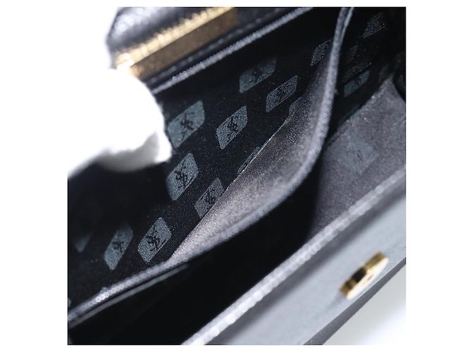 SAINT LAURENT Hand Bag Leather Black Gold - vista 20