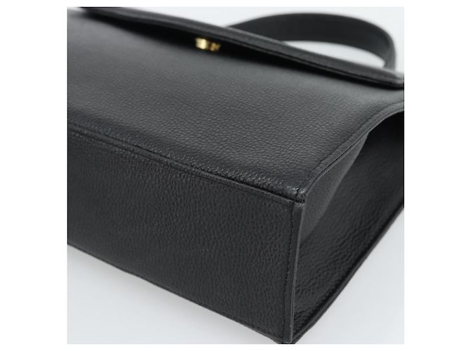 SAINT LAURENT Hand Bag Leather Black Gold - vista 9