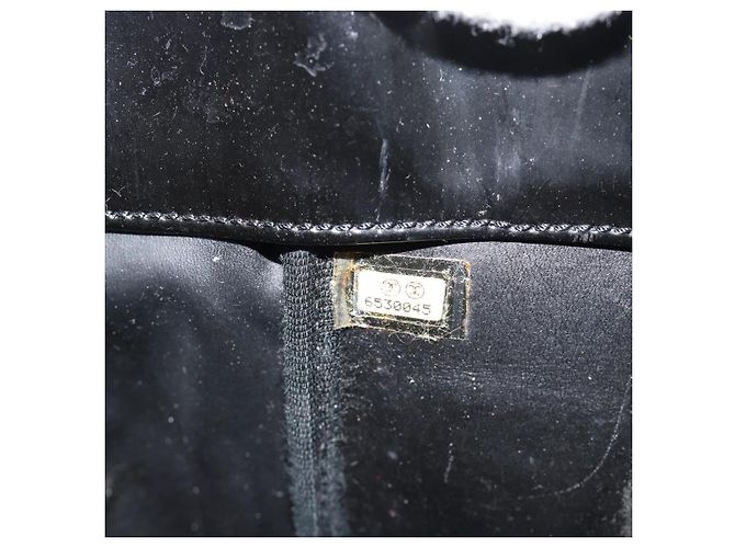 CHANEL Hand Bag Patent leather Black Silver CC - vista 10