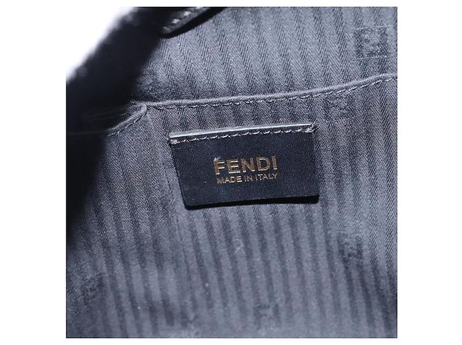 FENDI Tote Bag Leather 2way Black Gold - vista 18