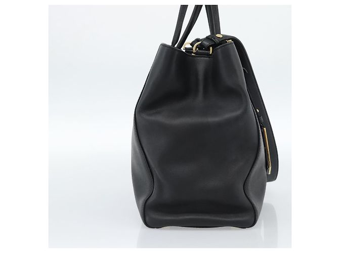 FENDI Tote Bag Leather 2way Black Gold - vista 4