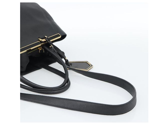 FENDI Tote Bag Leather 2way Black Gold - vista 9