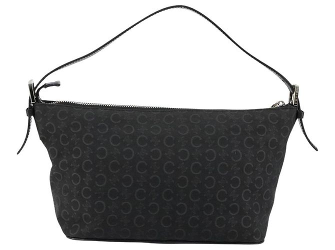 Céline CELINE C Sulky Shoulder Bag Canvas Black Silver - vista 3