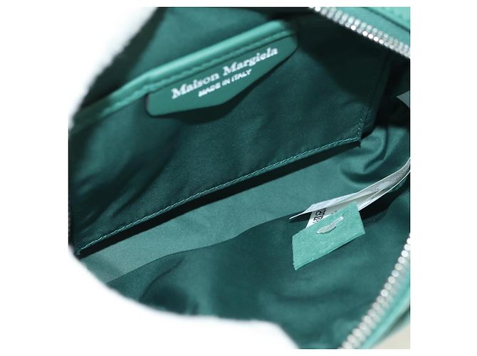 Maison Martin Margiela Maison Margiela Chain Shoulder Bag Leather Green Silver - vista 10