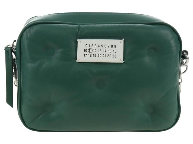 Maison Martin Margiela Maison Margiela Chain Shoulder Bag Leather Green Silver - vista 13