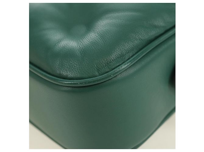 Maison Martin Margiela Maison Margiela Chain Shoulder Bag Leather Green Silver - vista 15