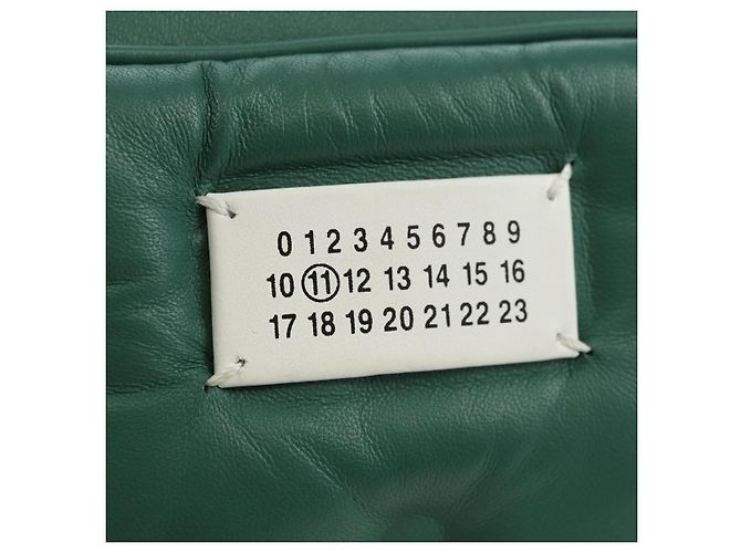 Maison Martin Margiela Maison Margiela Chain Shoulder Bag Leather Green Silver - vista 17