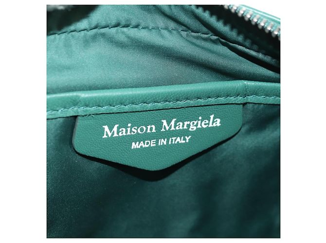 Maison Martin Margiela Maison Margiela Chain Shoulder Bag Leather Green Silver - vista 19
