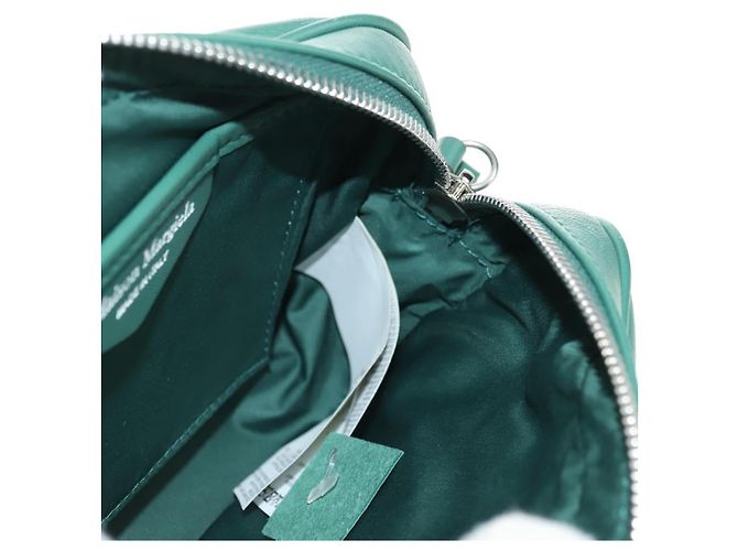Maison Martin Margiela Maison Margiela Chain Shoulder Bag Leather Green Silver - vista 20