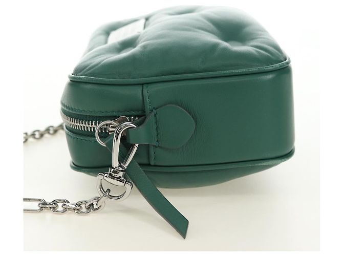 Maison Martin Margiela Maison Margiela Chain Shoulder Bag Leather Green Silver - vista 3