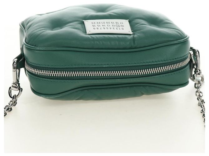 Maison Martin Margiela Maison Margiela Chain Shoulder Bag Leather Green Silver - vista 6