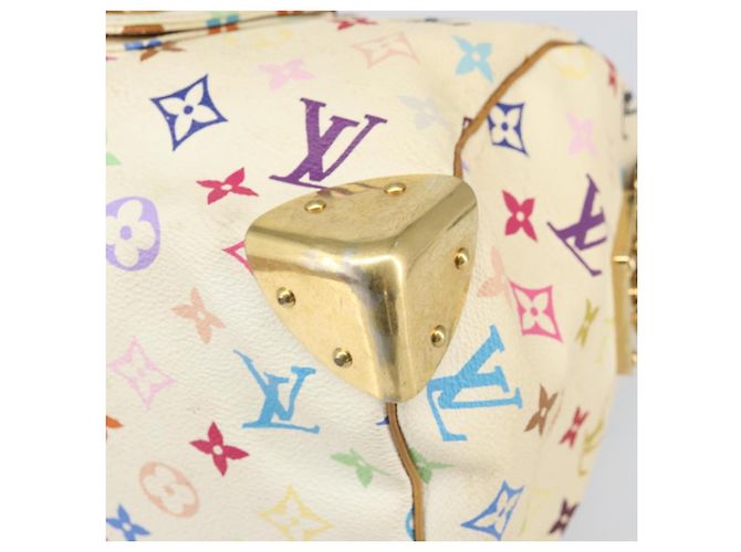 LOUIS VUITTON Monogram Multicolor Speedy 30 Bag White Bron M92643 LV - vista 10