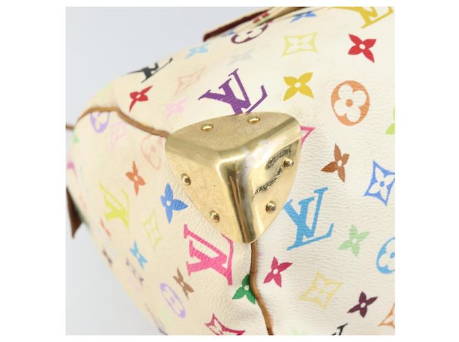 LOUIS VUITTON Monogram Multicolor Speedy 30 Bag White Bron M92643 LV - vista 11