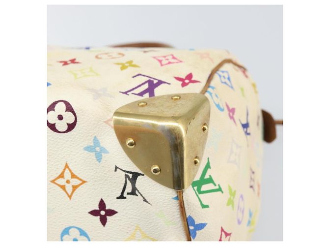 LOUIS VUITTON Monogram Multicolor Speedy 30 Bag White Bron M92643 LV - vista 12