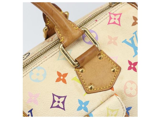 LOUIS VUITTON Monogram Multicolor Speedy 30 Bag White Bron M92643 LV - vista 15