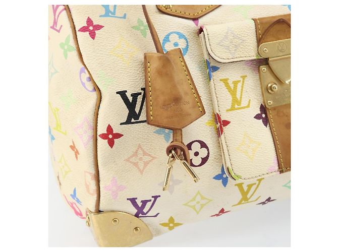 LOUIS VUITTON Monogram Multicolor Speedy 30 Bag White Bron M92643 LV - vista 17