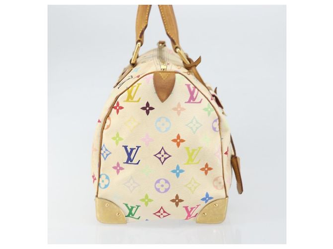 LOUIS VUITTON Monogram Multicolor Speedy 30 Bag White Bron M92643 LV - vista 4