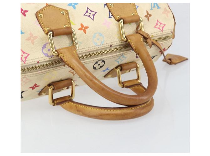 LOUIS VUITTON Monogram Multicolor Speedy 30 Bag White Bron M92643 LV - vista 7