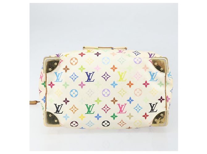 LOUIS VUITTON Monogram Multicolor Speedy 30 Bag White Bron M92643 LV - vista 9