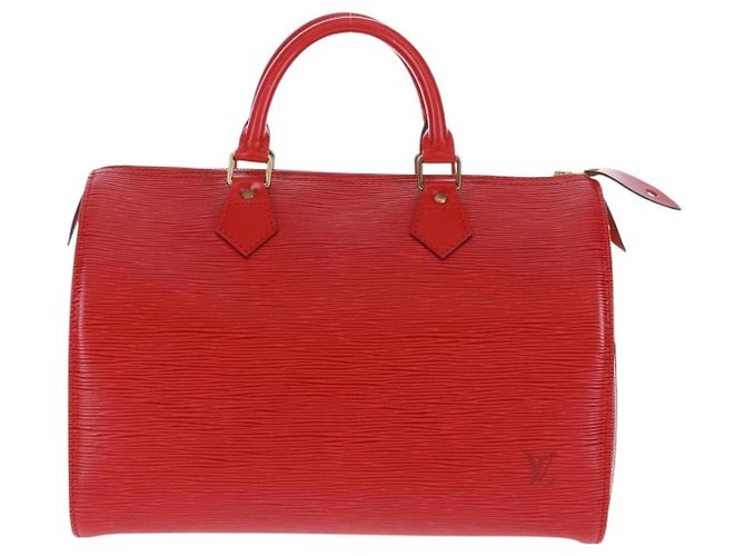 LOUIS VUITTON Epi Speedy 30 Hand Bag Castilian Red M43007 LV - vista 13