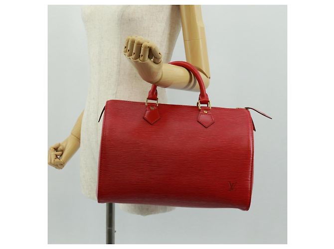 LOUIS VUITTON Epi Speedy 30 Hand Bag Castilian Red M43007 LV - vista 22