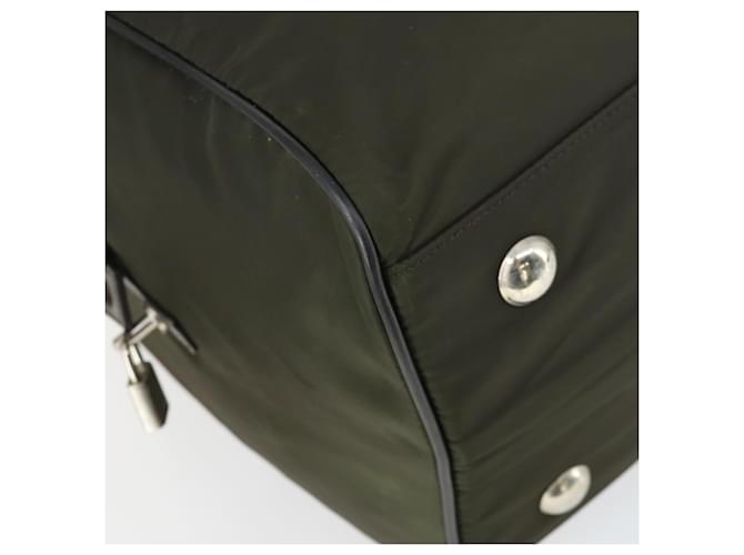 PRADA Boston Bag Nylon Khaki Silver - vista 15