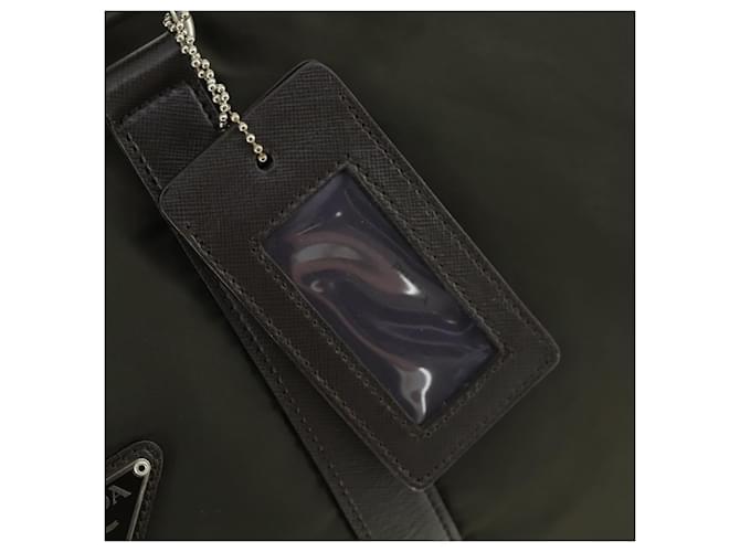 PRADA Boston Bag Nylon Khaki Silver - vista 18