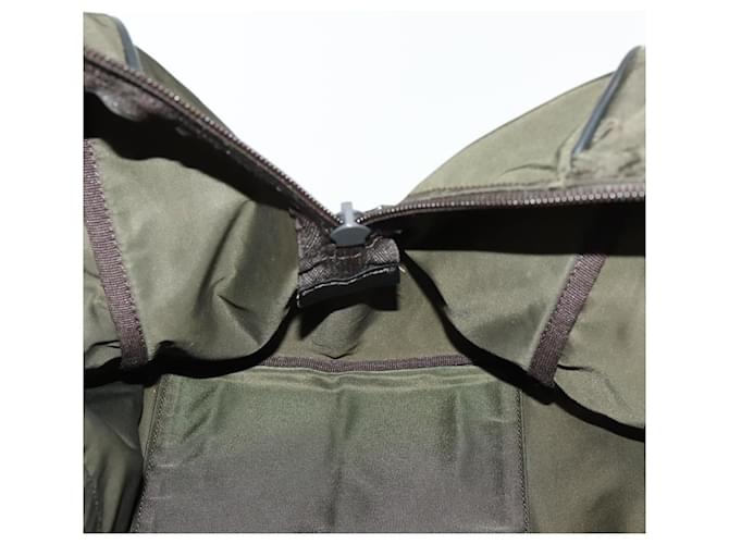 PRADA Boston Bag Nylon Khaki Silver - vista 20